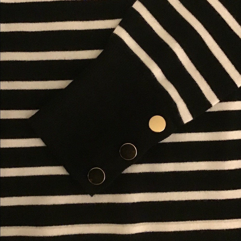 Loft Women’s Black and White Striped Dress (NWT) - Picture 7 of 10